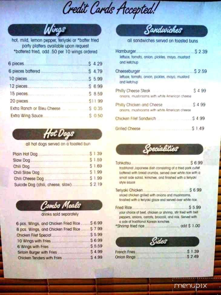 Menu page 2
