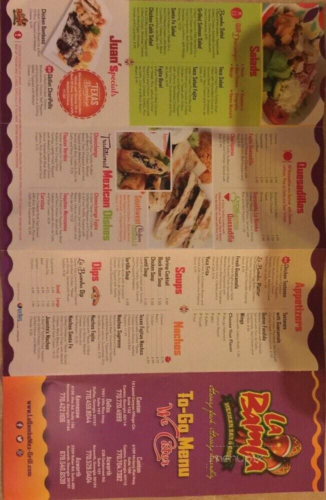 Menu page 2