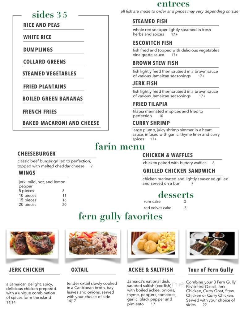 Menu page 1