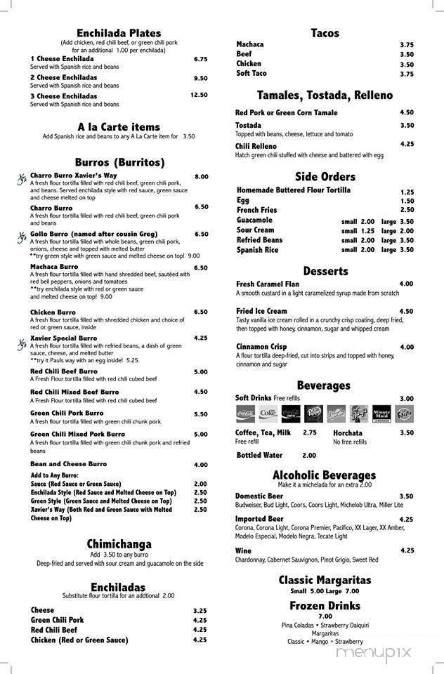 Menu page 2