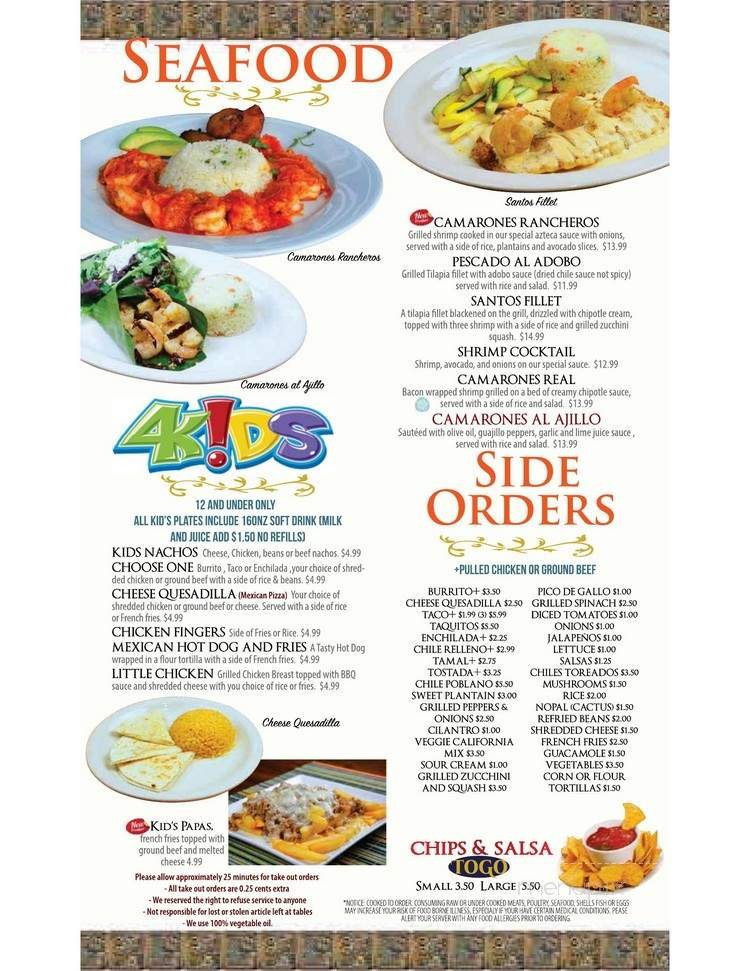 Menu page 7