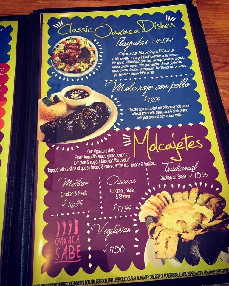 Menu page 1