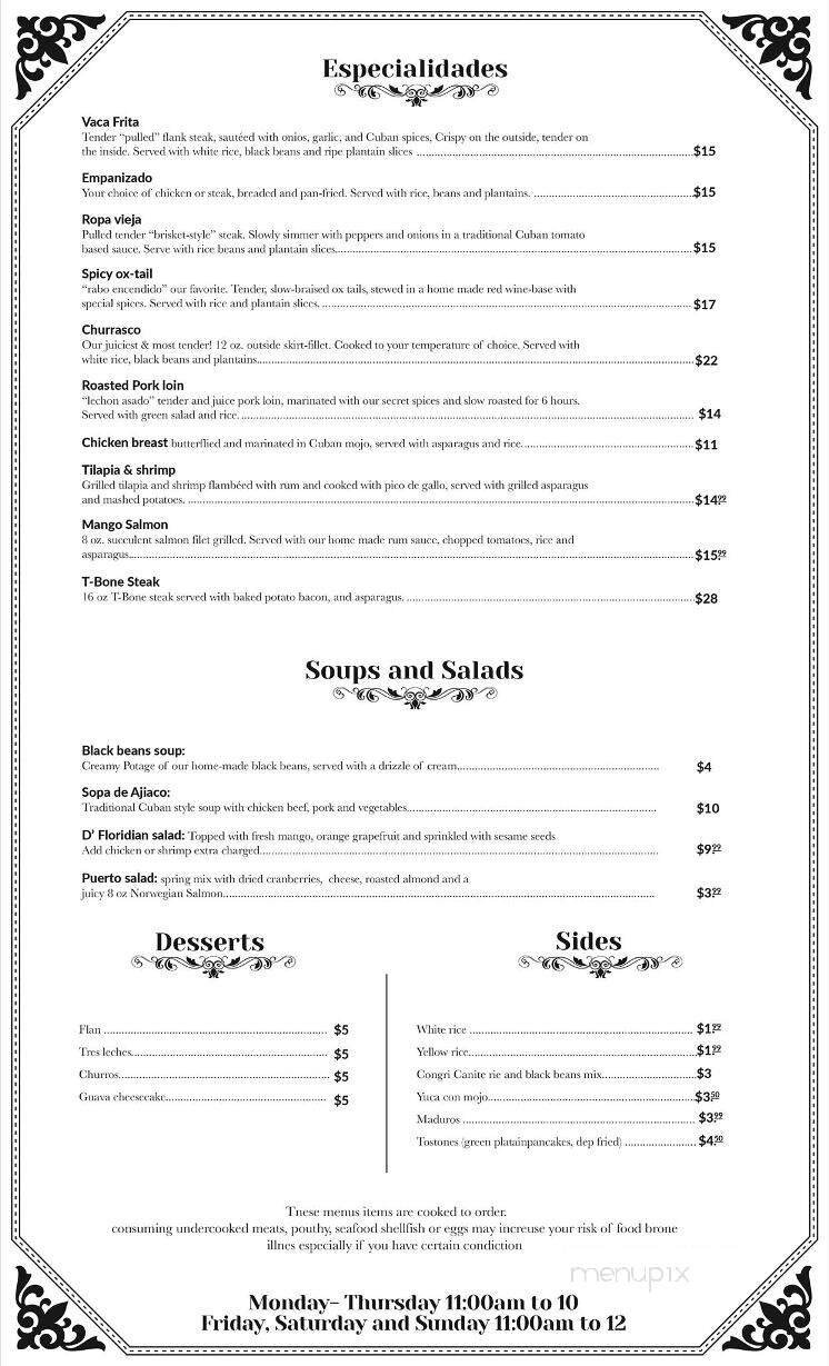 Menu page 2