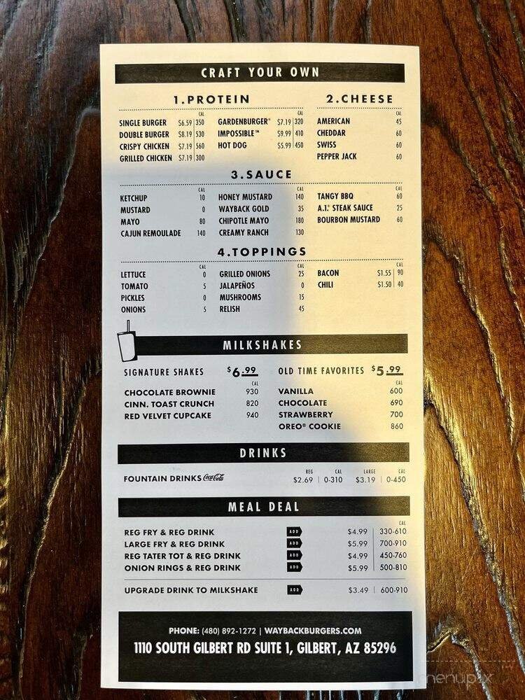 Menu page 1