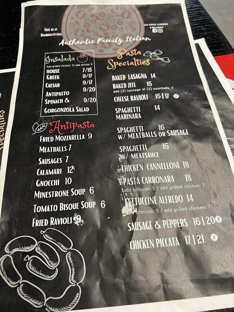 Menu page 1