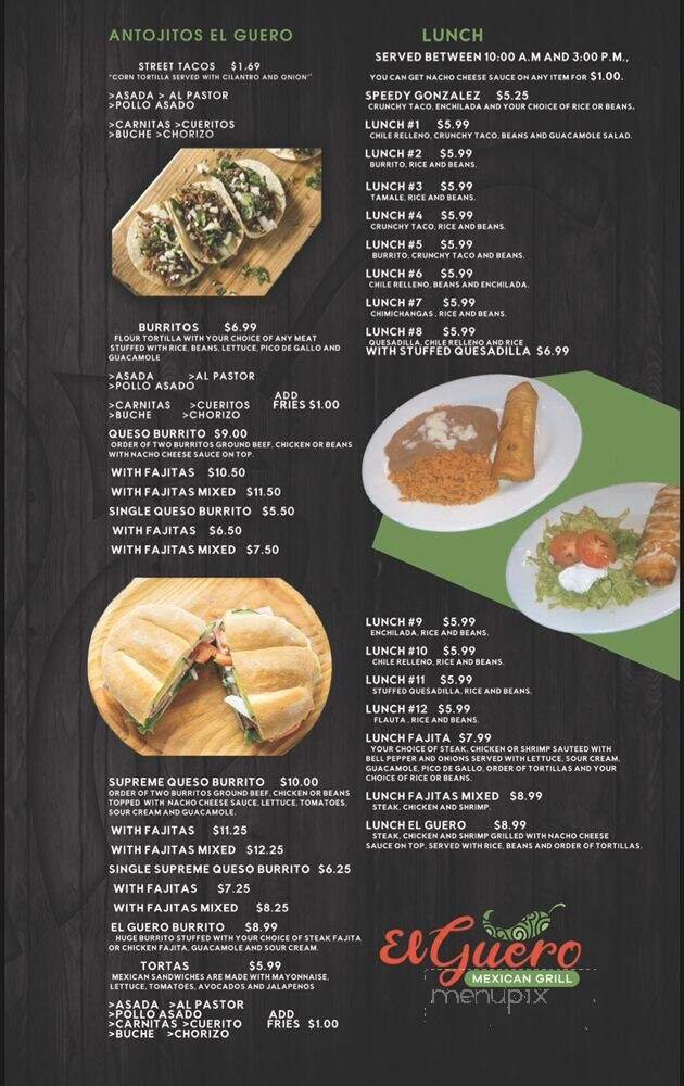 Menu page 3