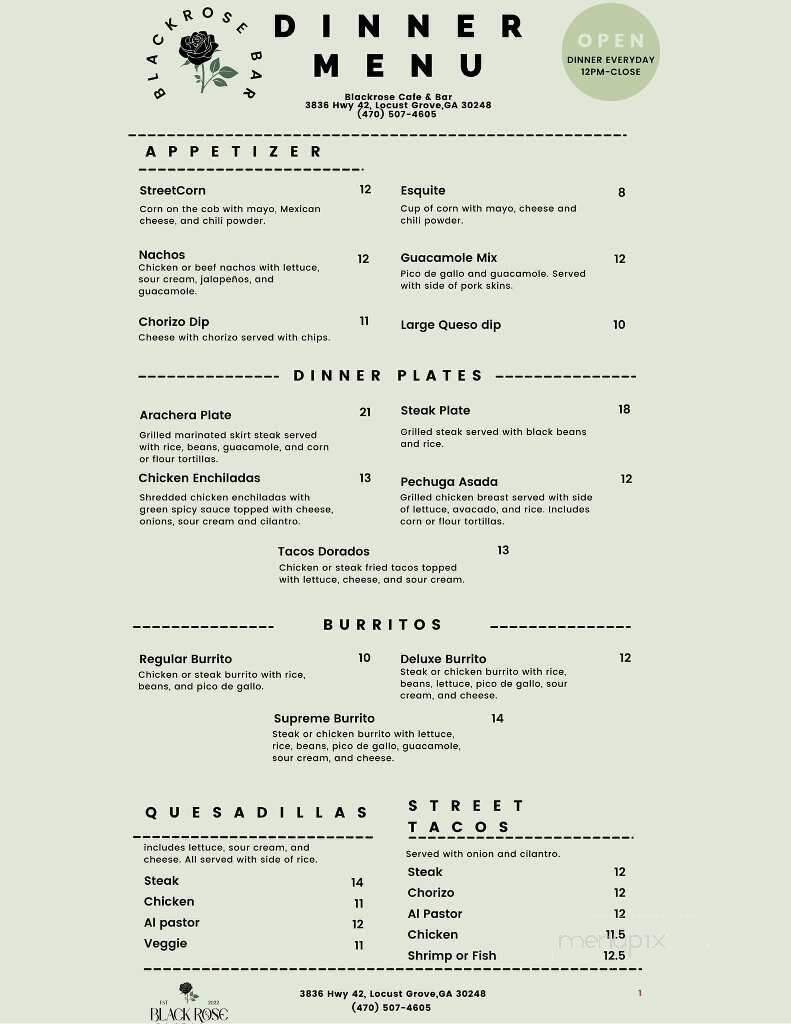 Menu page 3