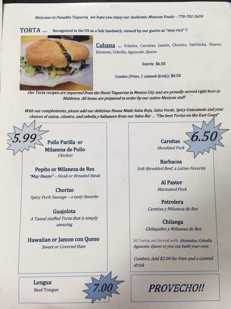 Menu page 2