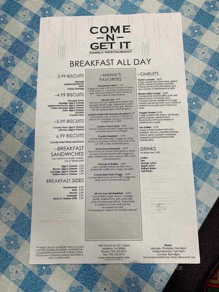 Menu page 2