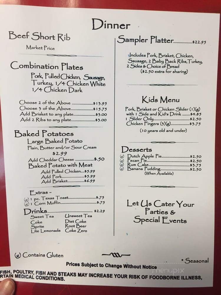 Menu page 2