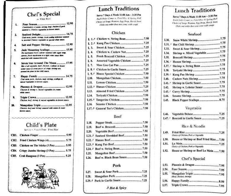 Menu page 3