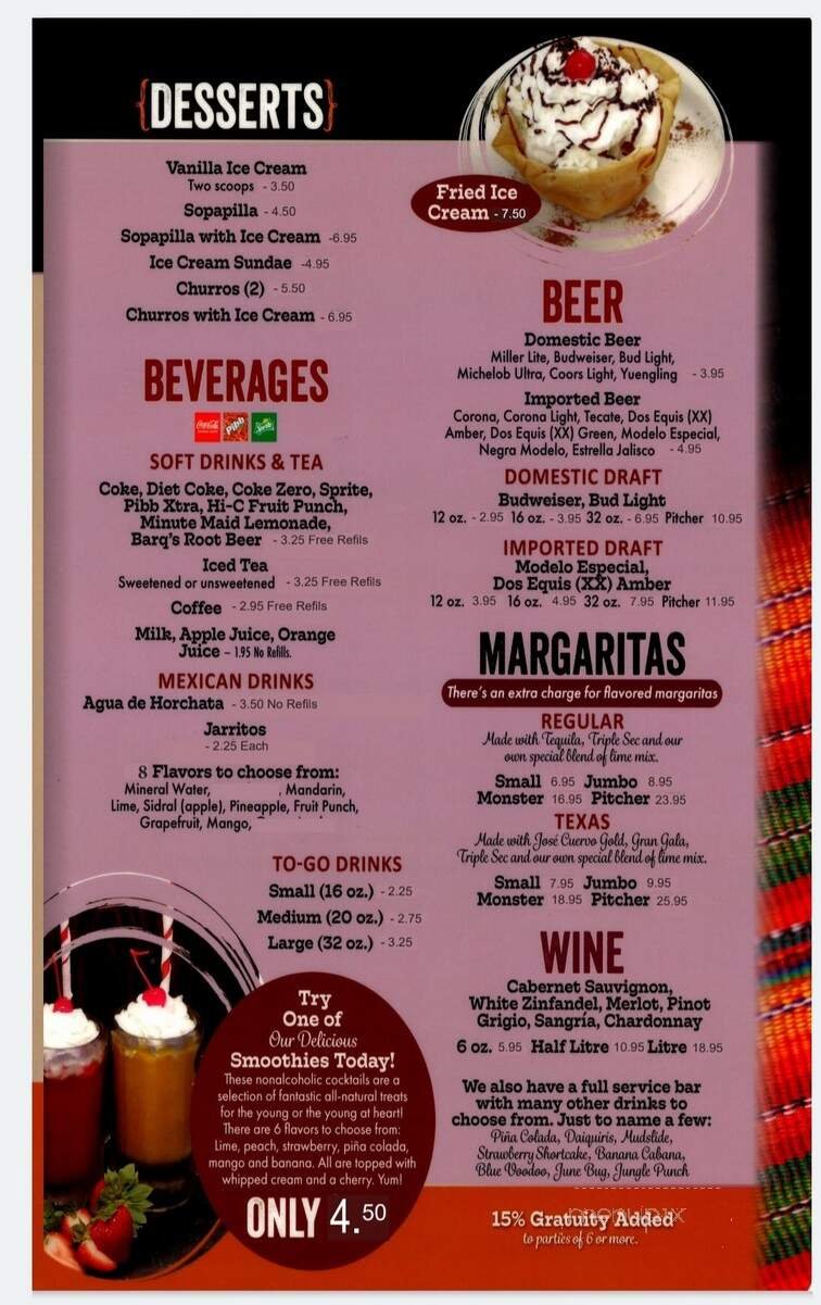 Menu page 2