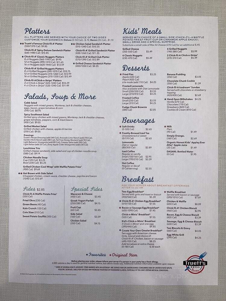 Menu page 1