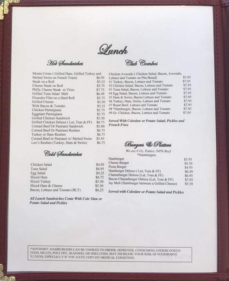 Menu page 6