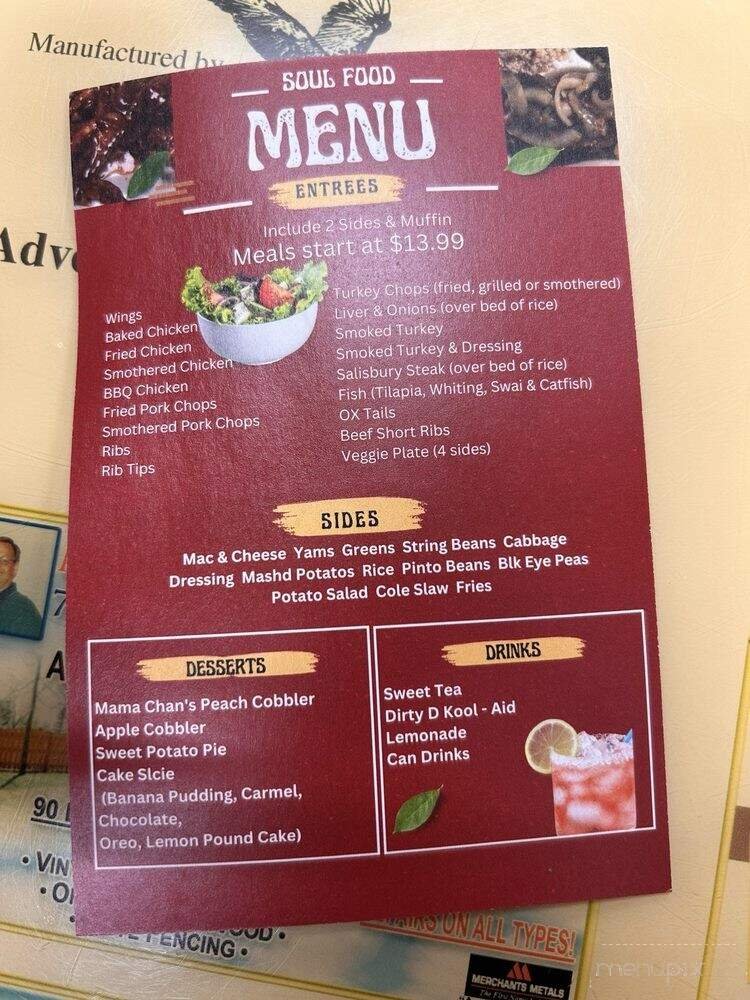 Menu page 1