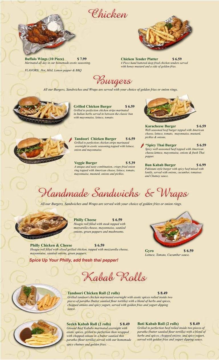 Menu page 2