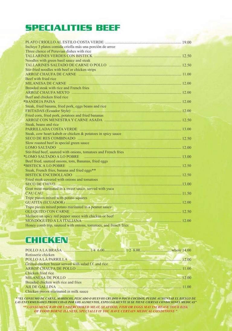 Menu page 5