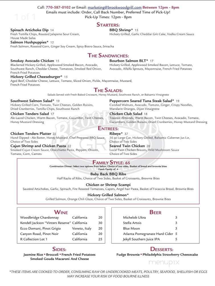 Menu page 2