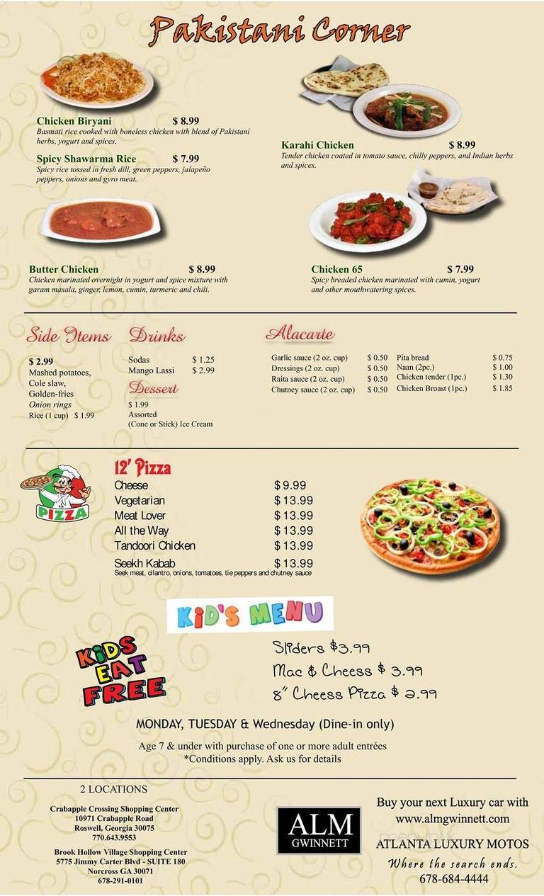 Menu page 4