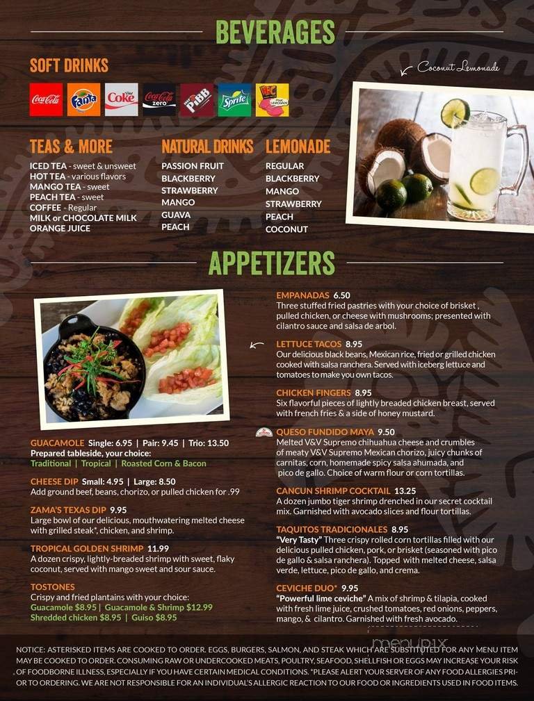 Menu page 2