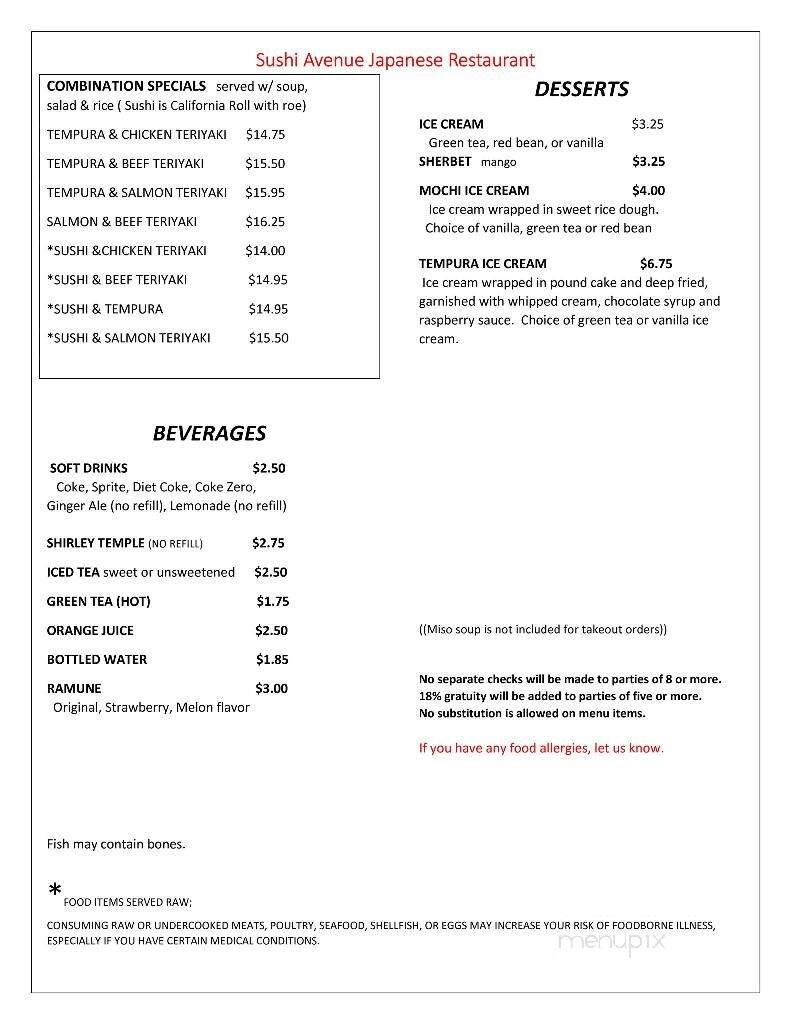 Menu page 3