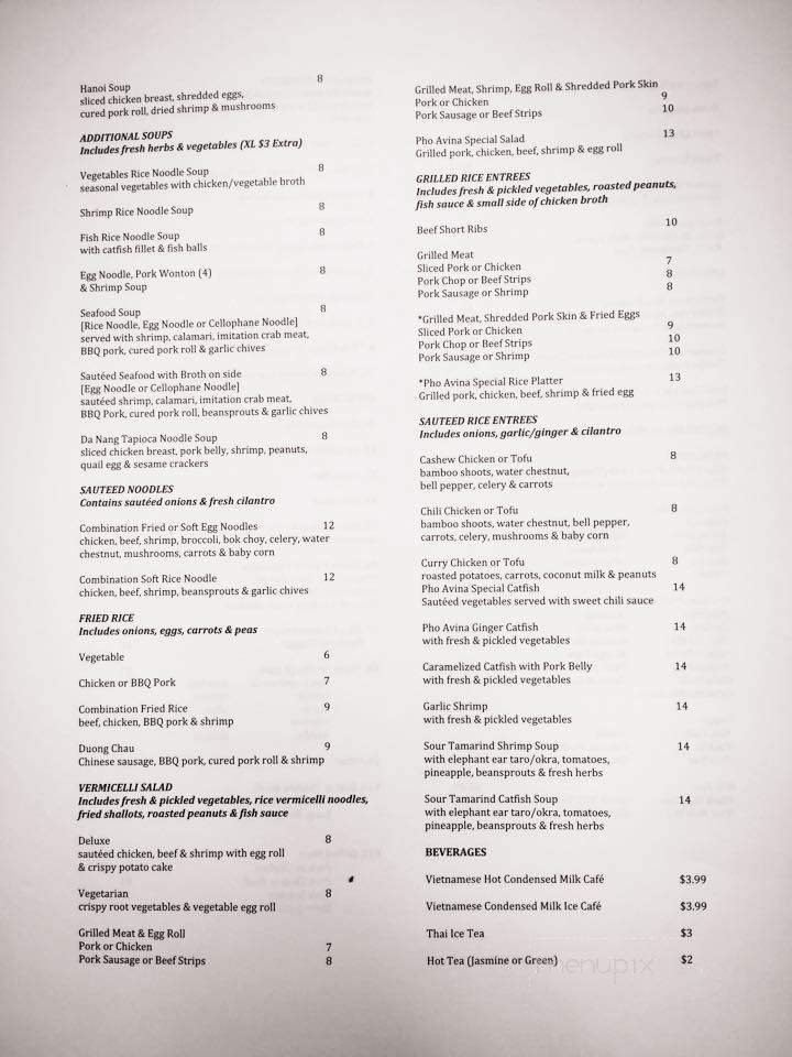 Menu page 2