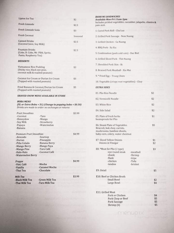 Menu page 3
