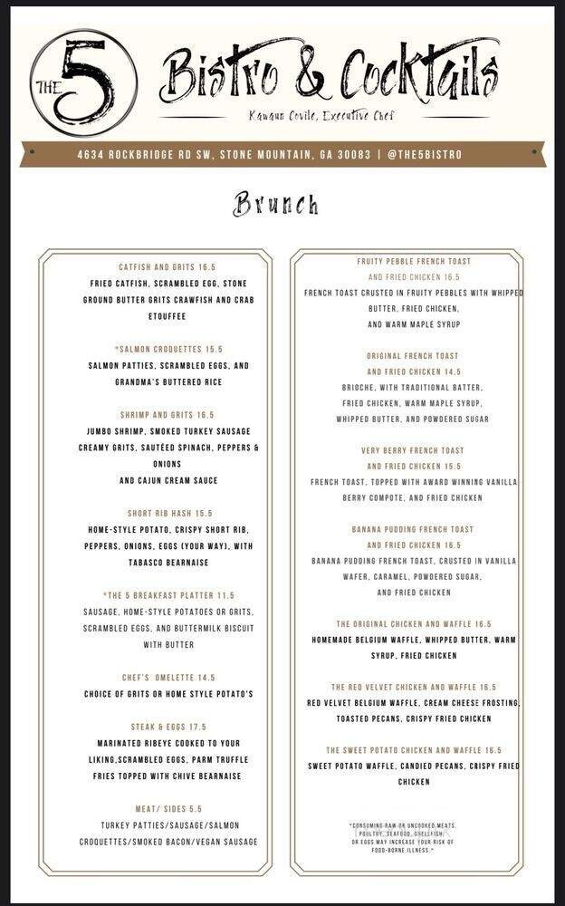 Menu page 1