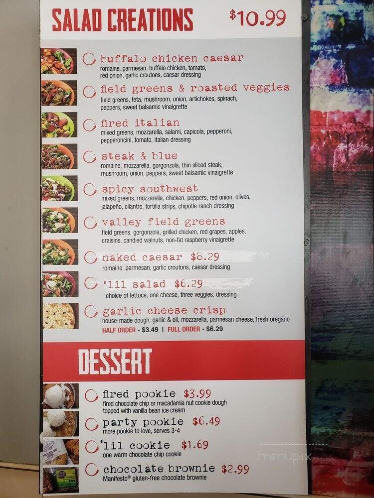 Menu page 2