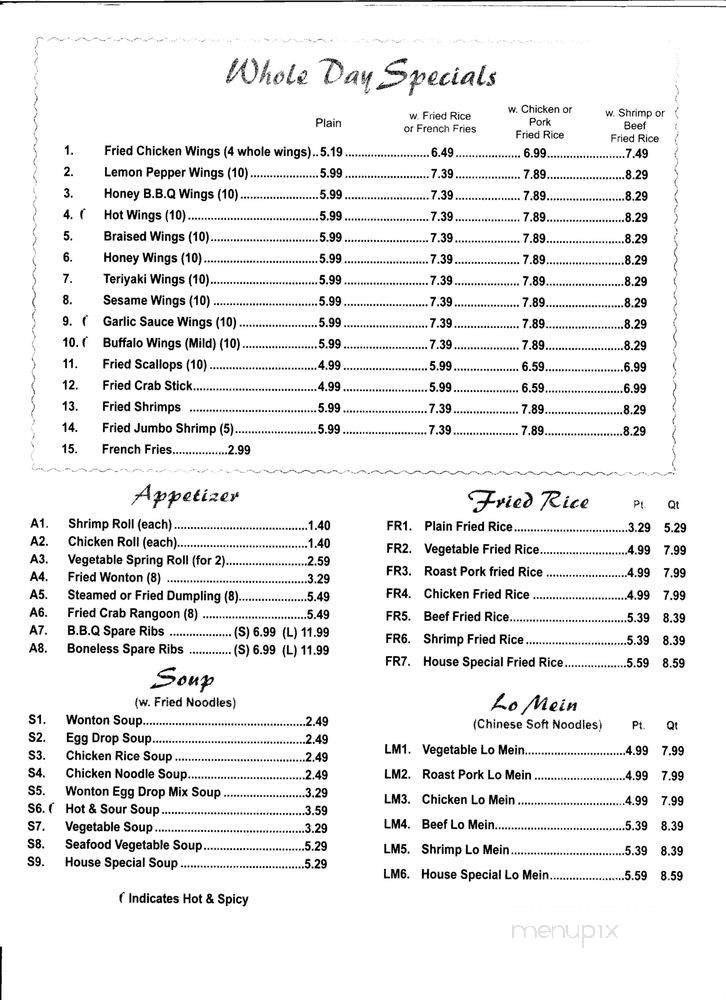 Menu page 2