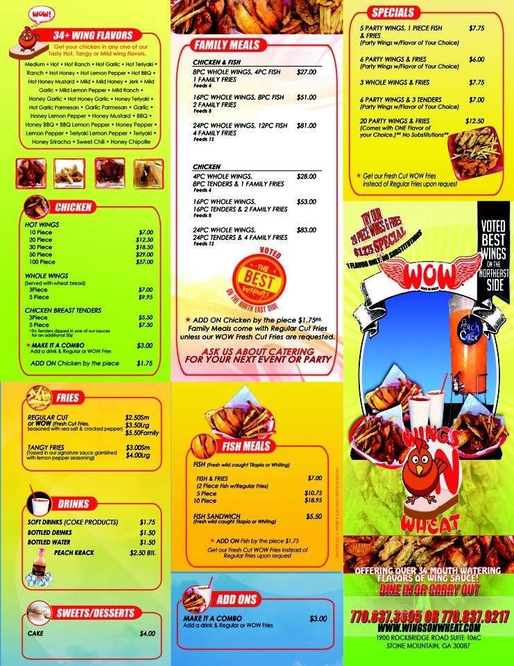 Menu page 2