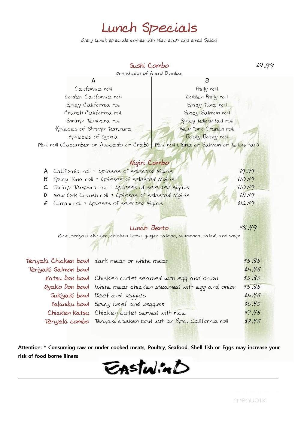 Menu page 7