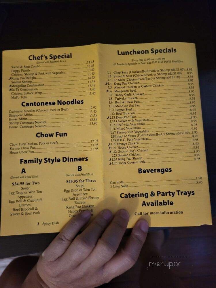 Menu page 1