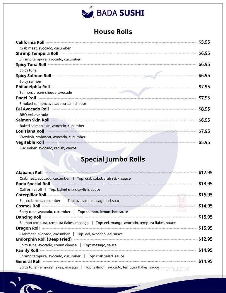 Menu page 3