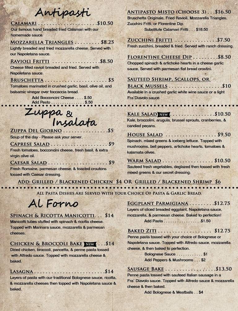 Menu page 2