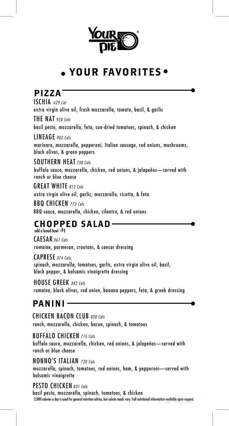 Menu page 2