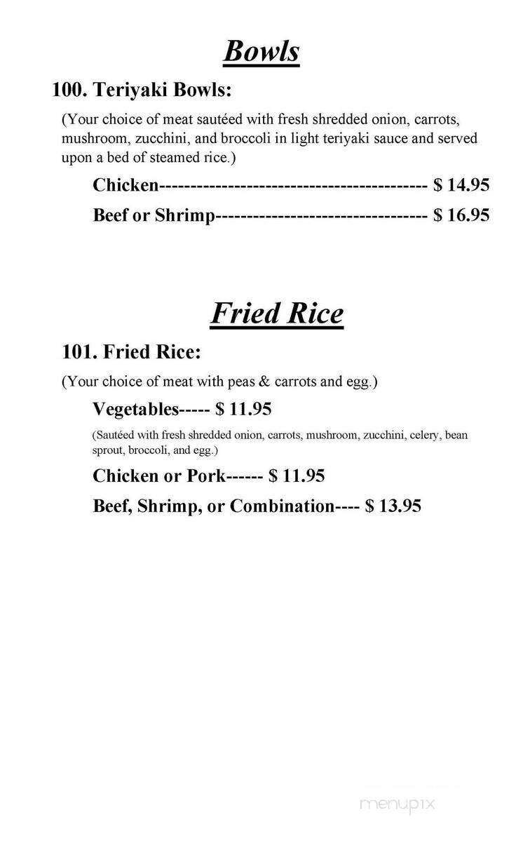 Menu page 9