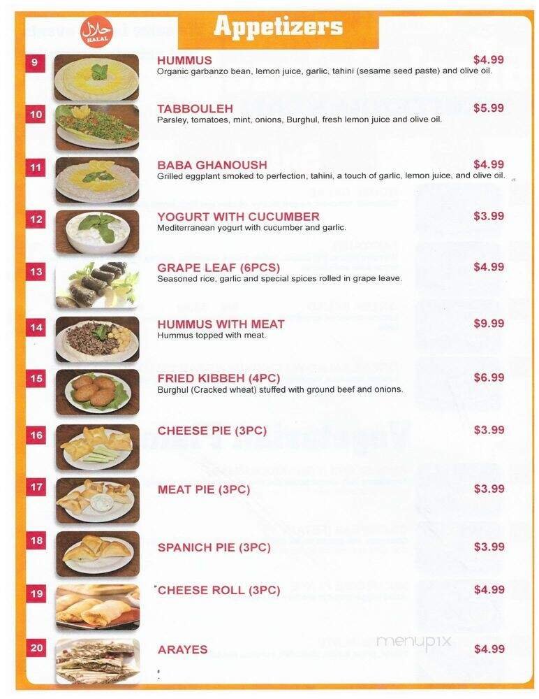 Menu page 7