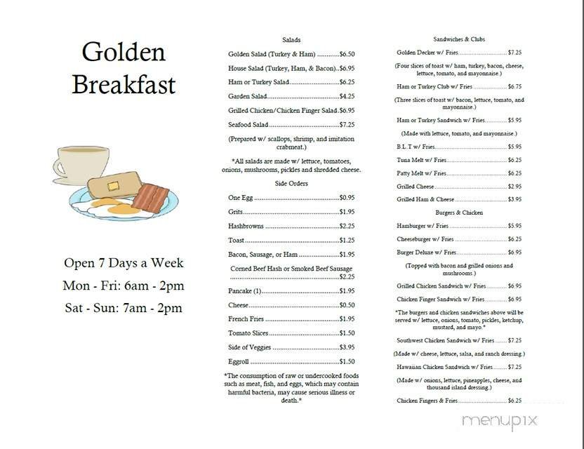 Menu page 1