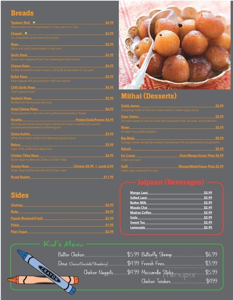 Menu page 1