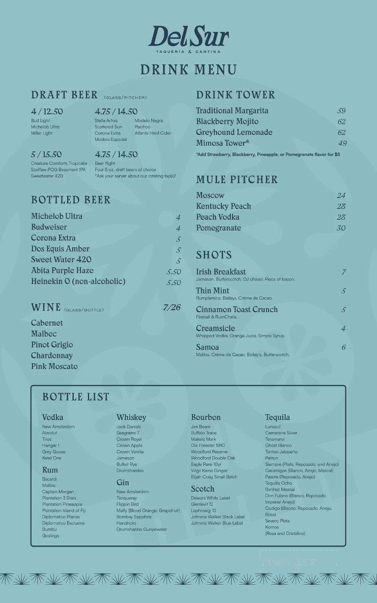 Menu page 4