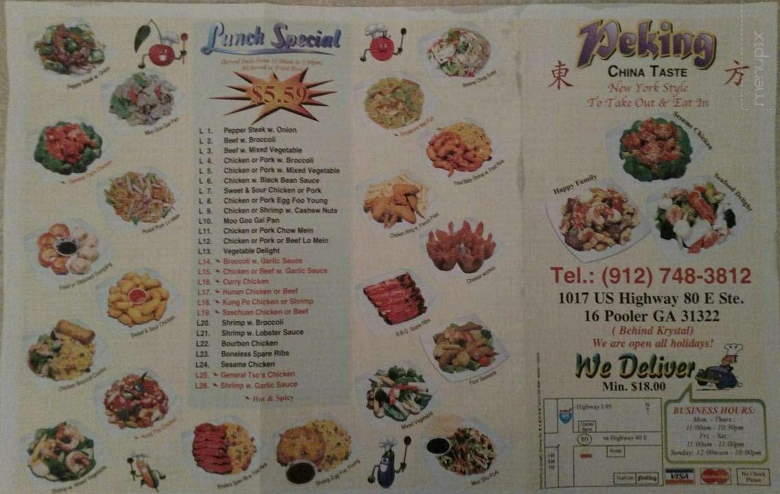 Menu page 1