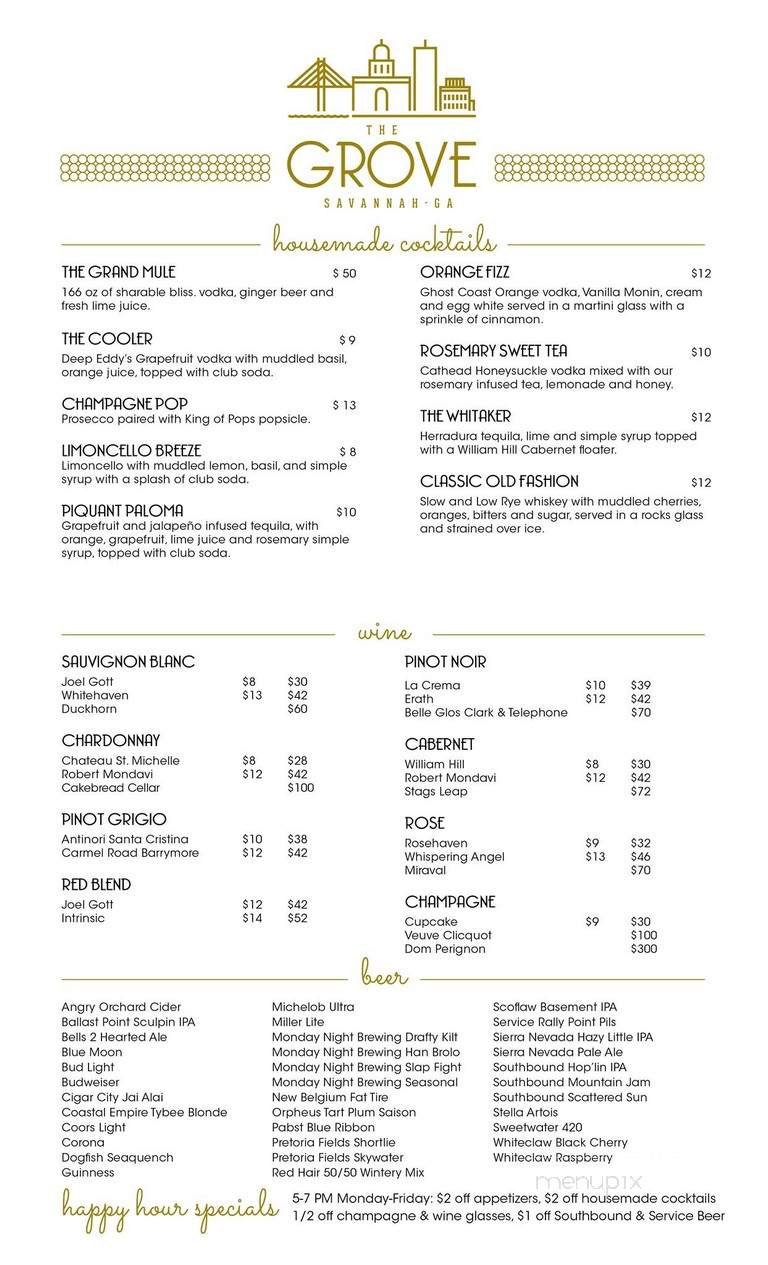 Menu page 1