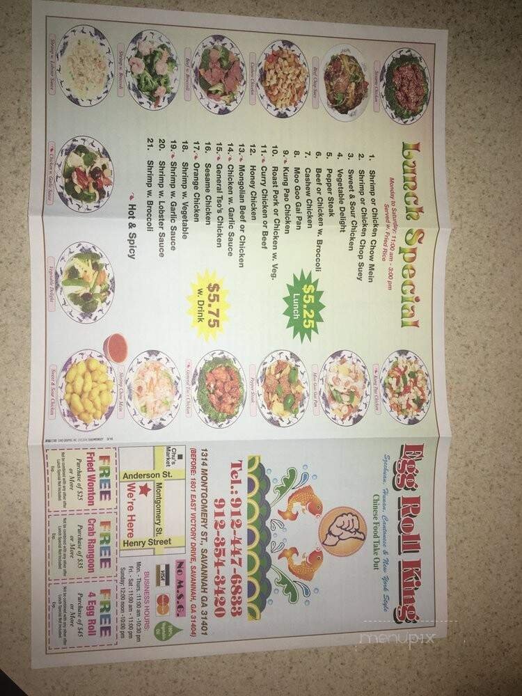 Menu page 1