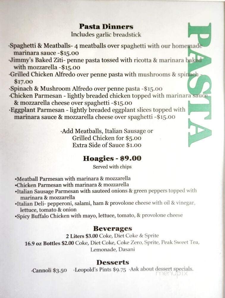 Menu page 2