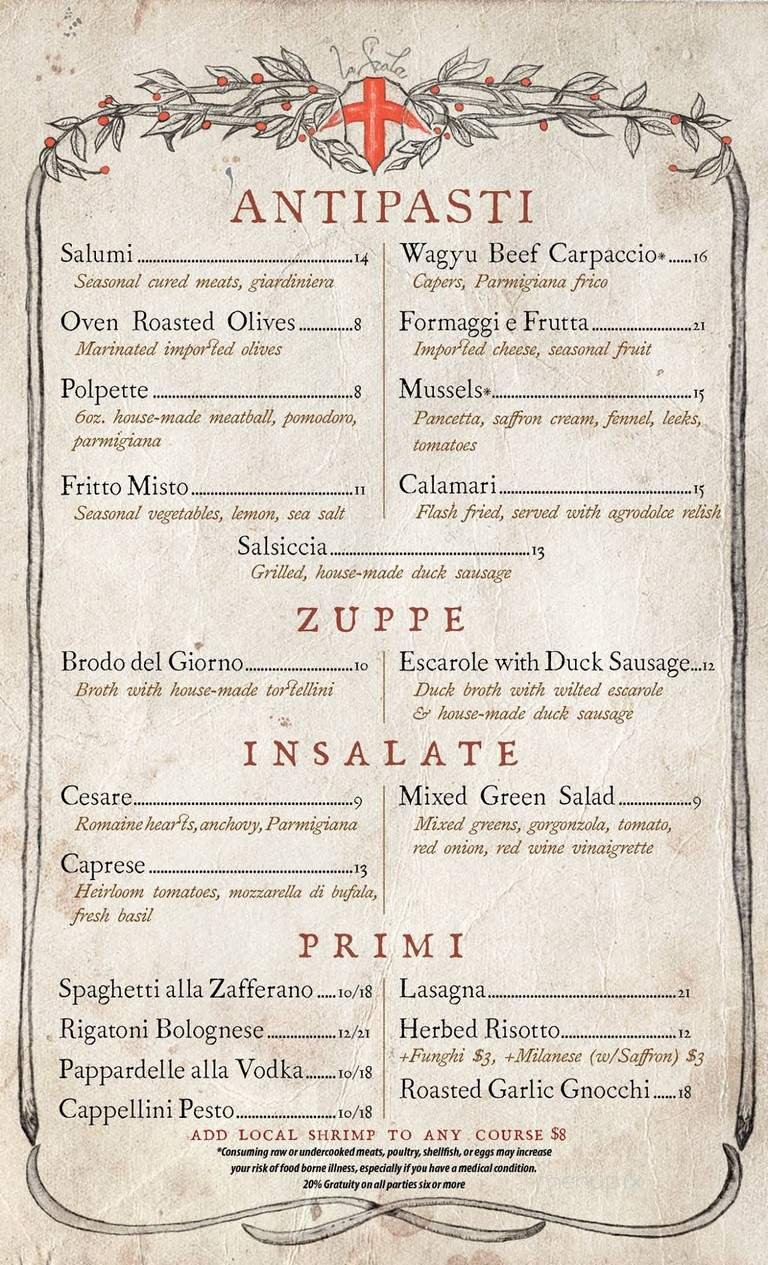 Menu page 1