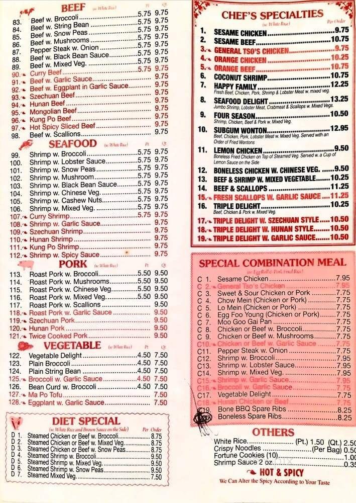 Menu page 2