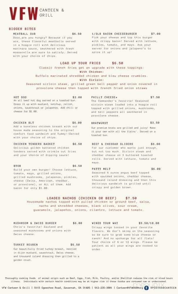Menu page 3