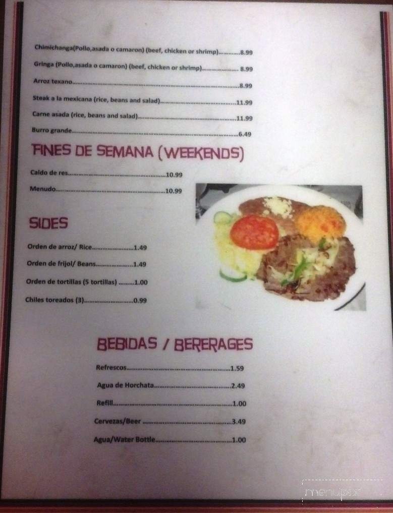 Menu page 2