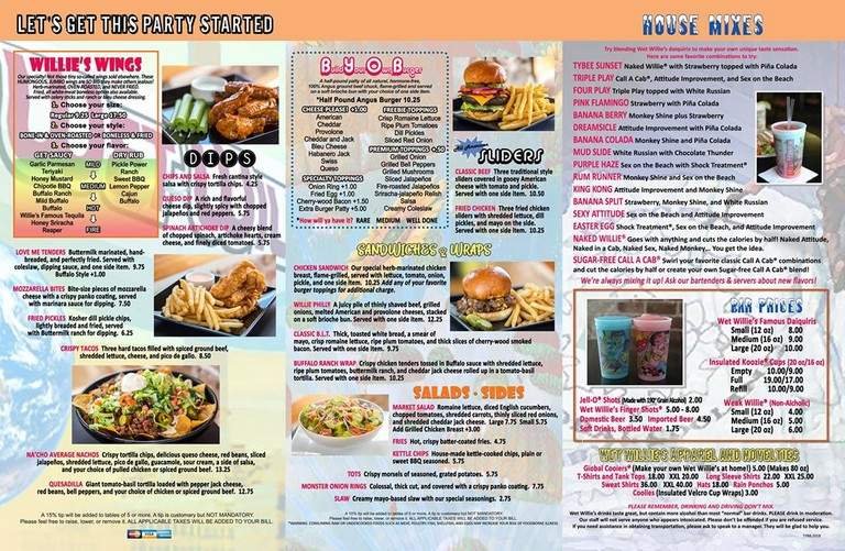 Menu page 1
